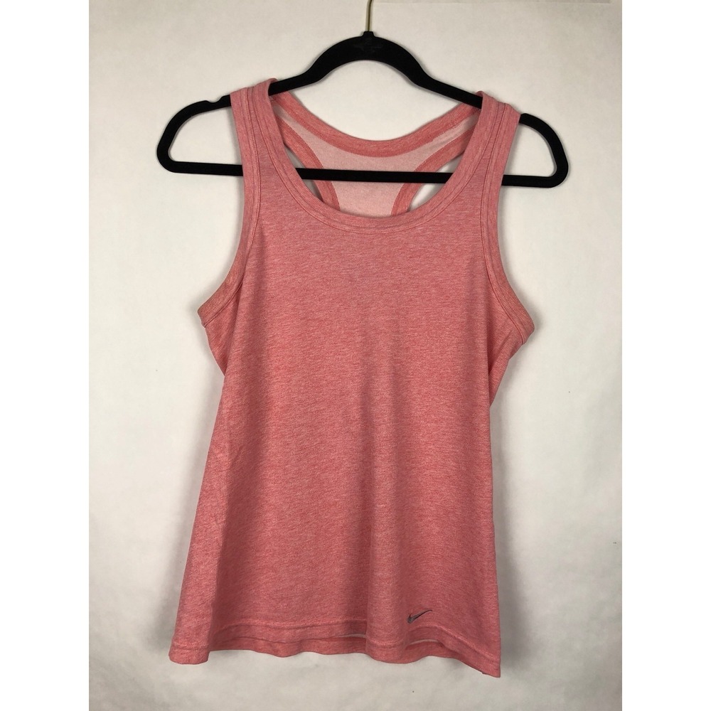 Nike Dri-fit Womens Tank‎ Top Size Large Racer Back Pink  (BL)